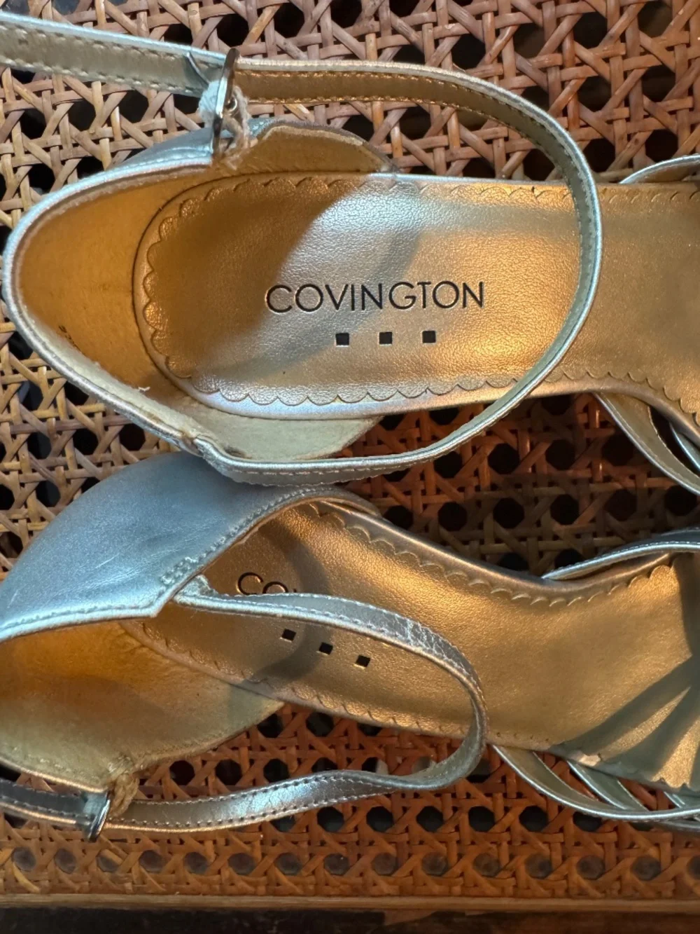 Silver Dance Heels. Classic. 7.5 M